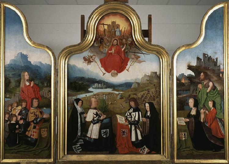  Triptych with the last judgment and donors